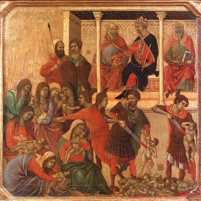 Slaughter of the Innocents, Duccio di Buoninsegna